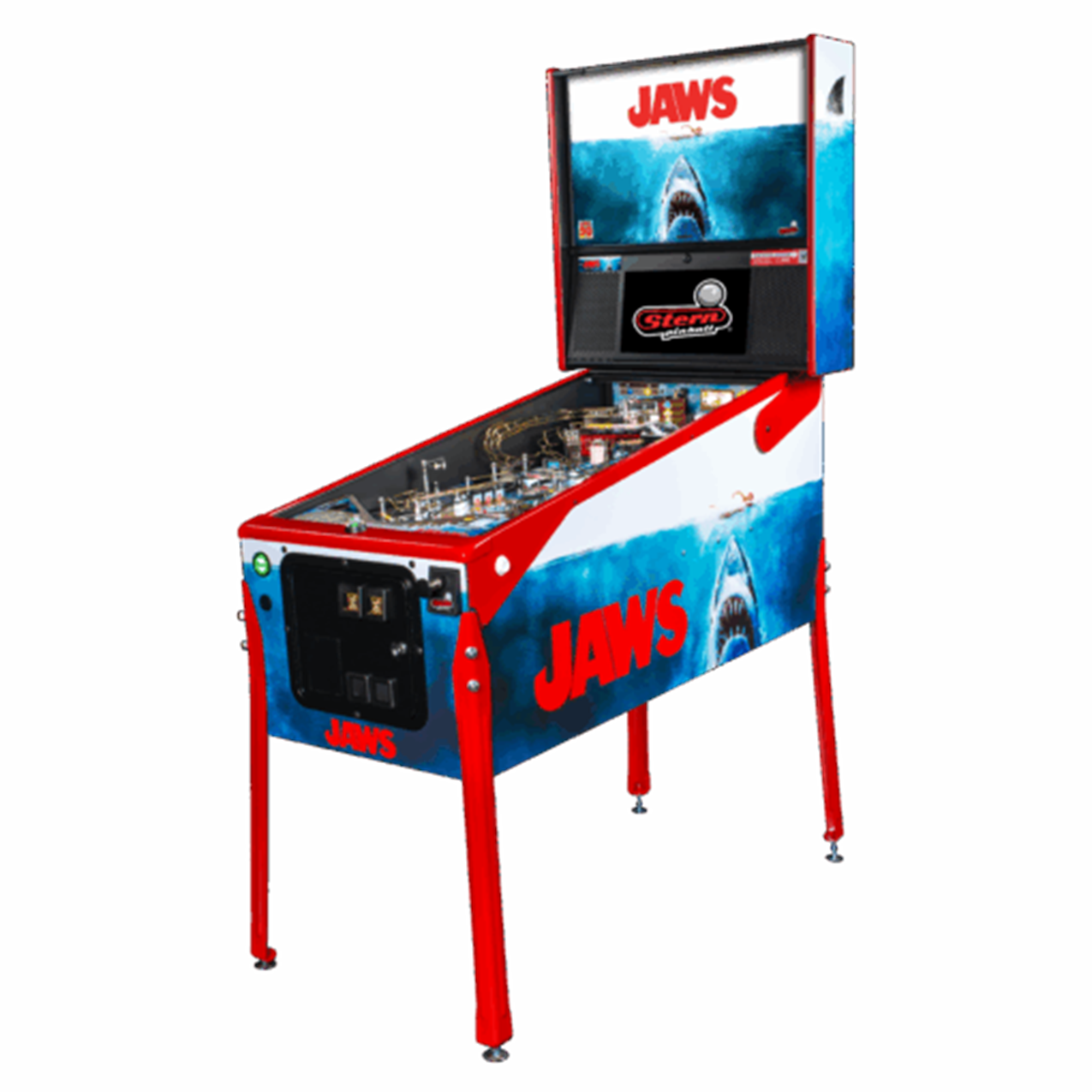 Jaws 50th Anniversary Premium Pinball Machine by Stern